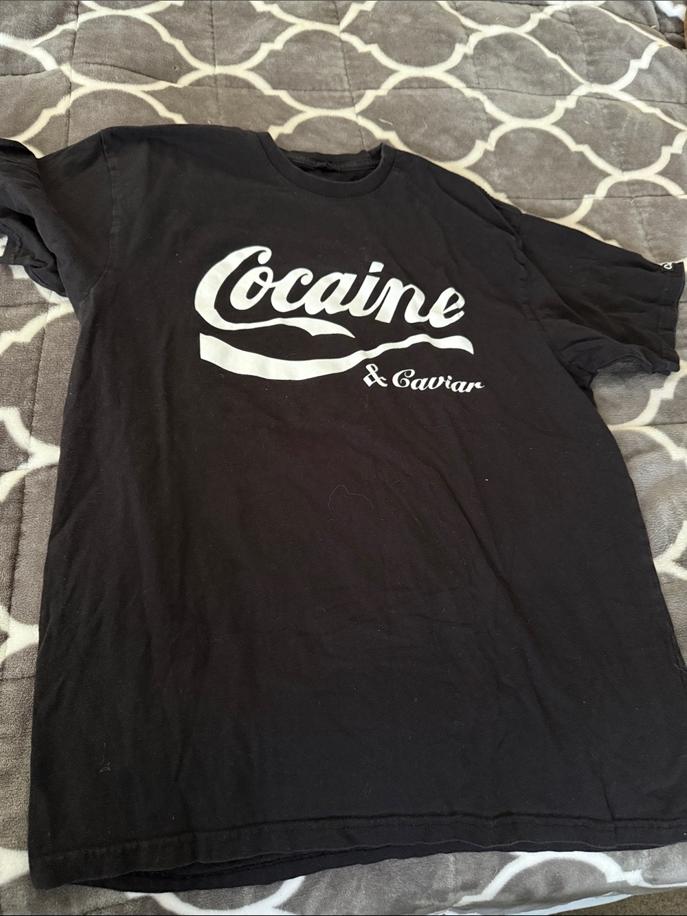 Black Cocaine & Caviar Graphic Short-Sleeve Tee - Men's